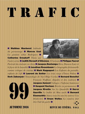 cover image of Trafic 99 (Automne 2016)
